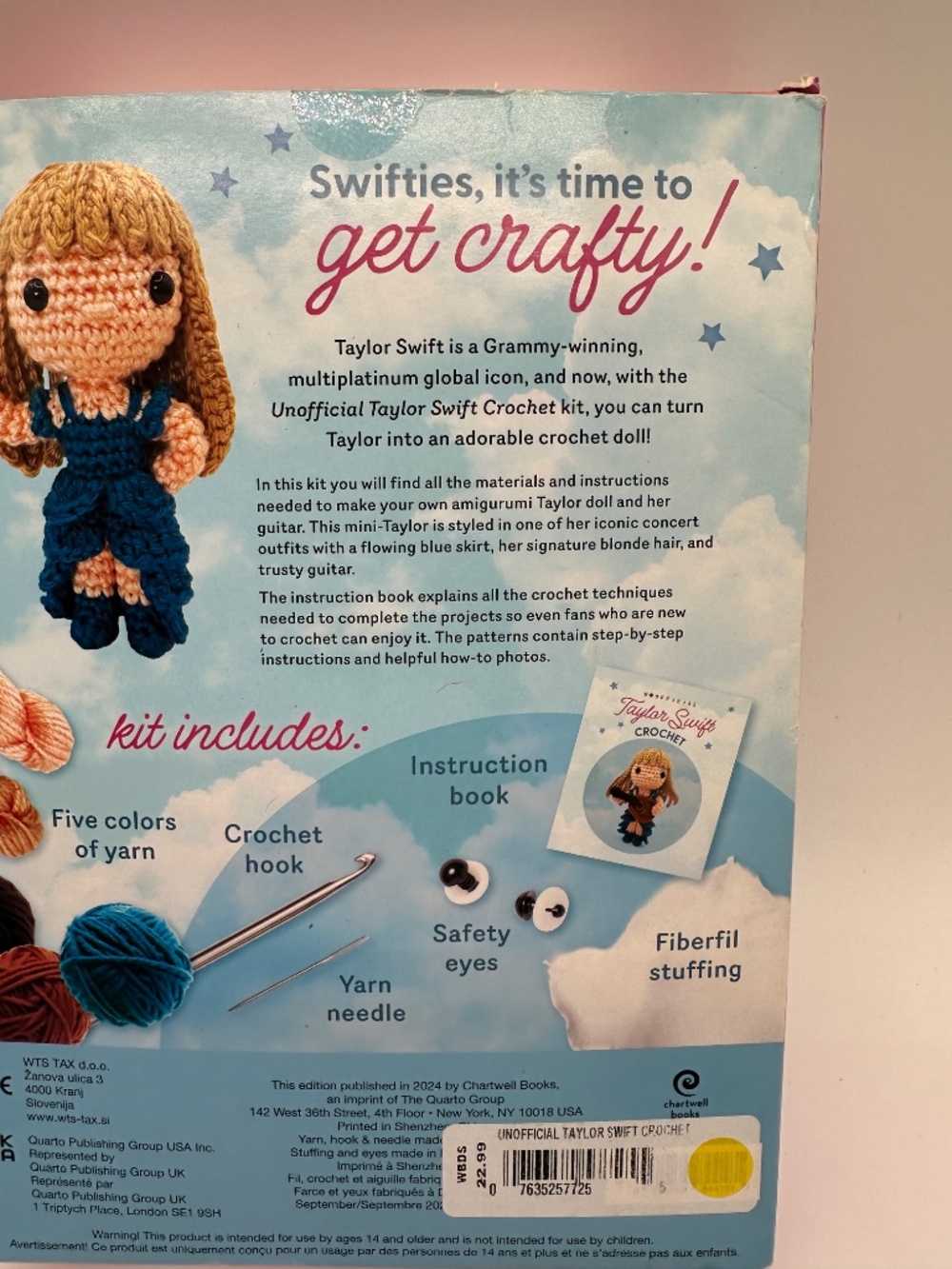 Unofficial Taylor Swift Crochet Amigurumi Doll & Guitar Kit - Picture 7 of 14